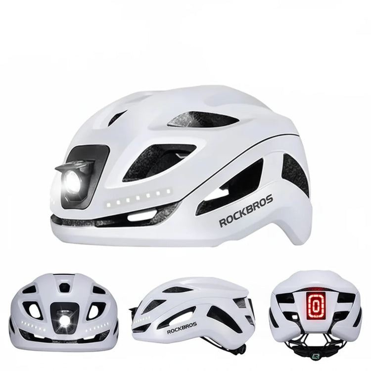 Adjustable Cycling Helmet with Rechargeable Type-C Safety Light 24 Hour Sport