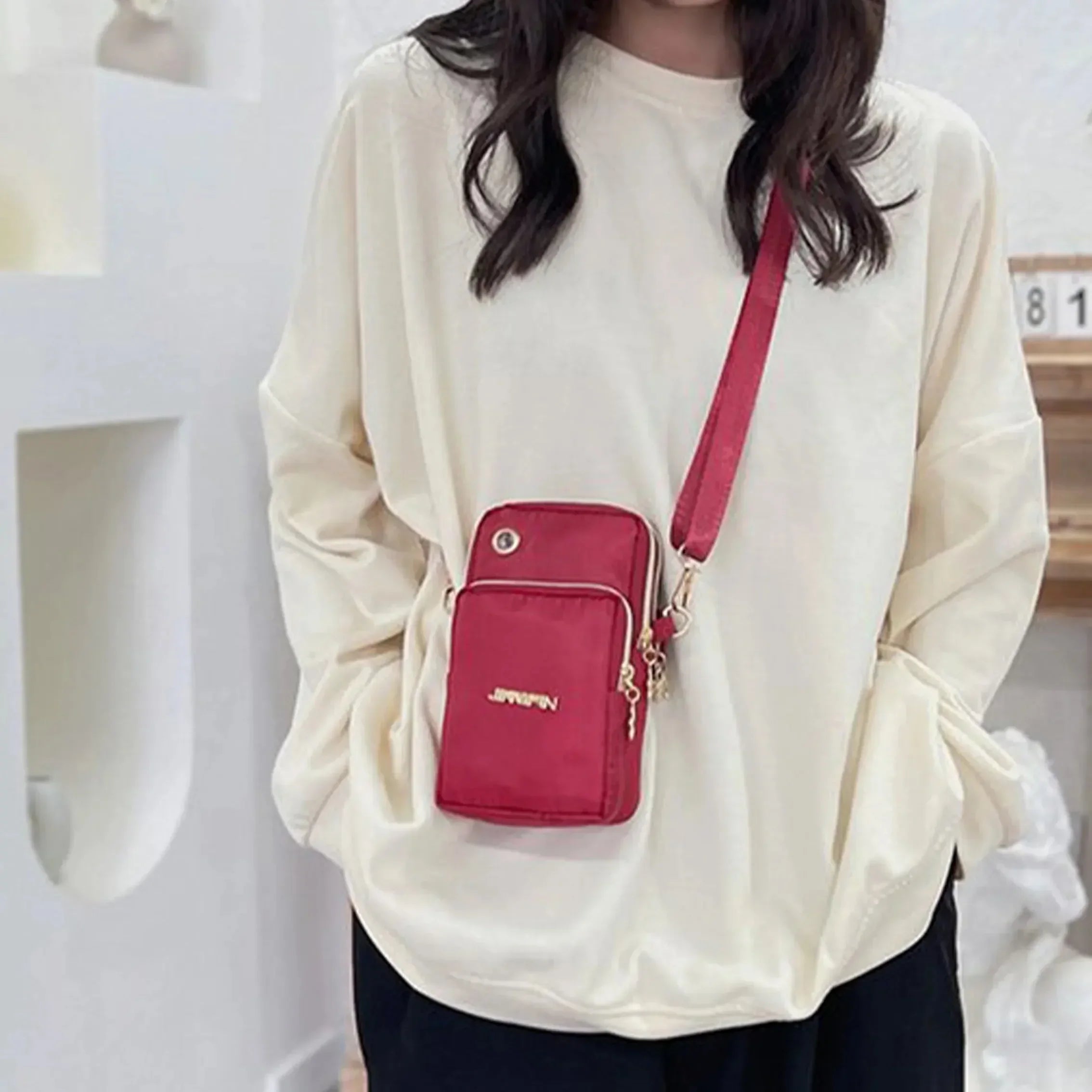 2025 New Women's Slant Mini Bag, Mobile Phone Bag, Fashion Mom Money Bag Pi-Mart