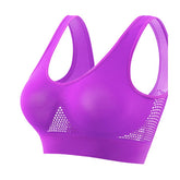 Women Anti-sagging Yoga Sports Bra High-Impact Fitness Tank Top Pi-Mart