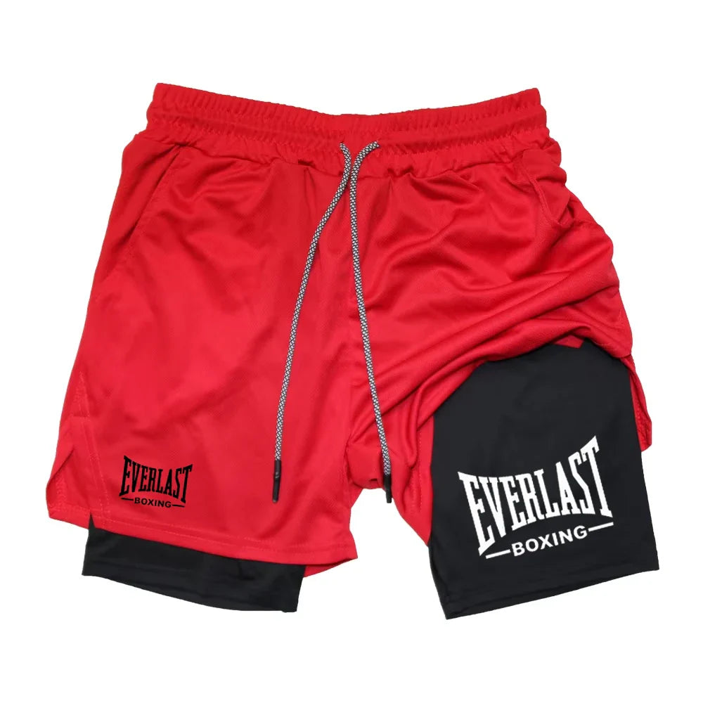 Everlast Double Layer Compression Shorts for Fitness and Basketball Pi-Mart