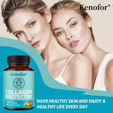 Collagen Capsules - Supports Healthy Cell Growth, for Skin Health, Antioxidant, Anti-aging, Reduce Wrinkles - Vegan Supplement Roksy