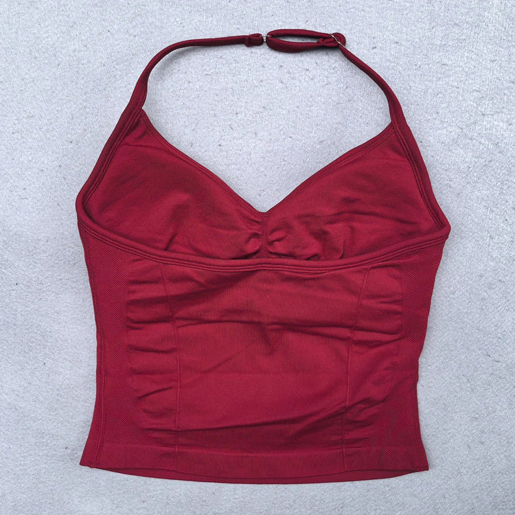 Adjustable Open Back Yoga Top Moisture Wicking Gym Tank Pi-Mart