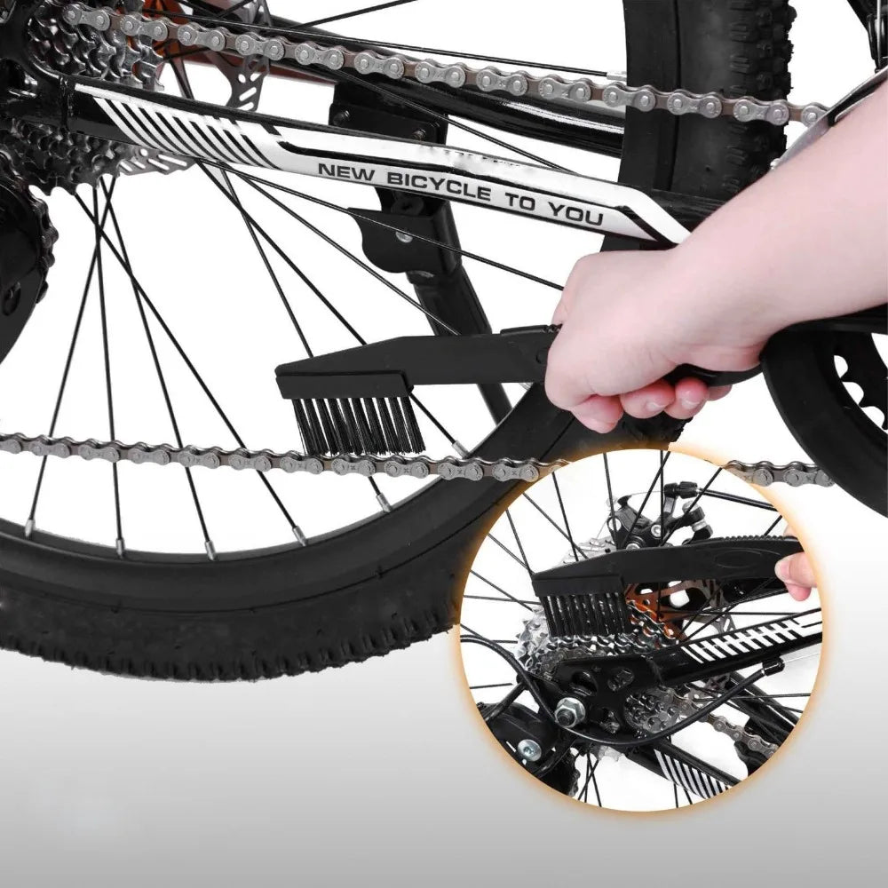 Portable Bicycle Chain Cleaner Bike Brushes Scrubber Wash Tool Mountain Cycling Cleaning Kit Outdoor Accessory Pi-Mart