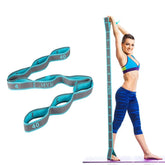 Elastic Yoga Stretching Strap with Loops for Pilates & Dance 24 Hour Sport