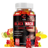 Black Maca Gummies - Performance and Mood Supplement, Supports Natural Health, Muscle Growth, Energy - 60 Gummies Roksy