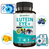 Lutein Eye + Vitamins - 9 in 1 Zeaxanthin Eyebright Bilberry Supplement Retina Eye Lens Healthy Night Vision Roksy