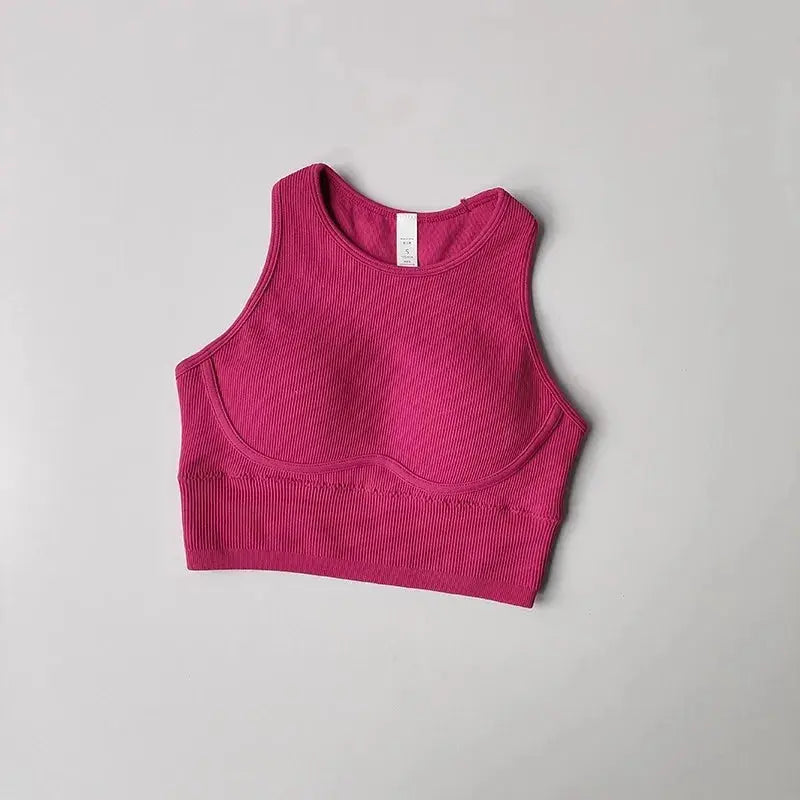 Women's Breathable Push-Up Sports Bra Crop Top THRIXINE
