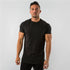 T Shirt Men Casual Short Sleeve Muscle Joggers Bodybuilding Tshirt Male Gym Fitness Tops Tee Streetwear Slim Fit Summer T-shirt MANDOTOS
