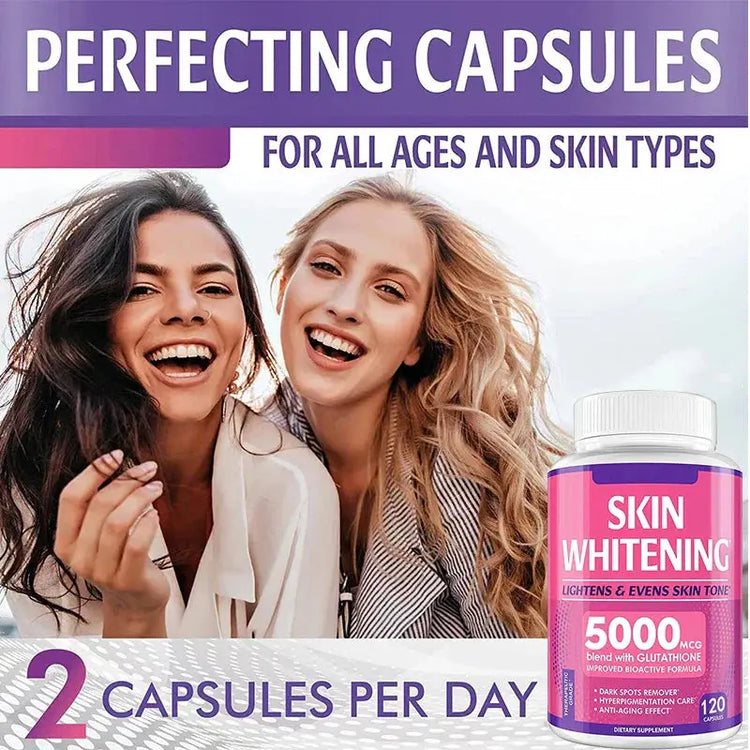 Glutathione Supplements, Collagen, Antioxidants, Anti-aging, Immunity, Radiance, Skin Whitening Supplements Roksy