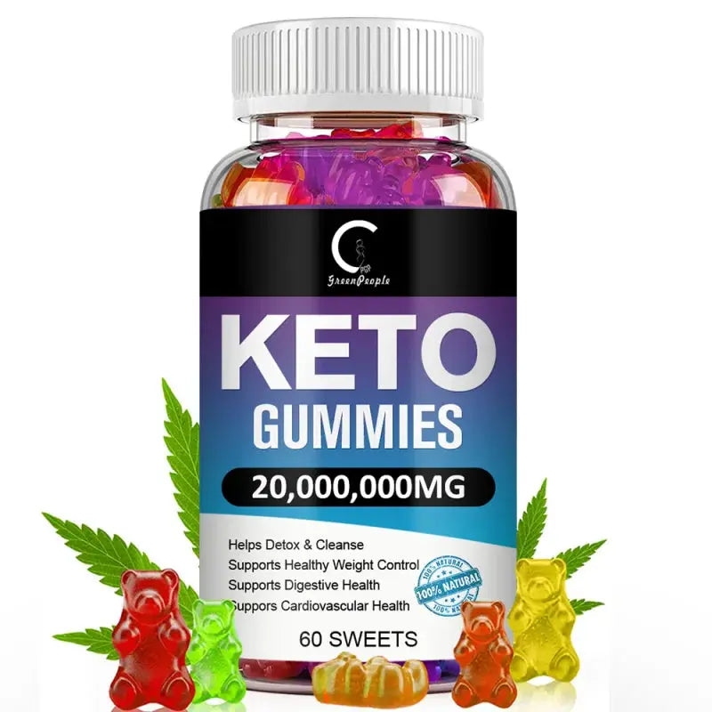 GPGP GreenPeople 60PCS Keto Gummies Keto Gummy Supplement Help For Weight Loss For Women And Men - Cleanse - Detox Roksy