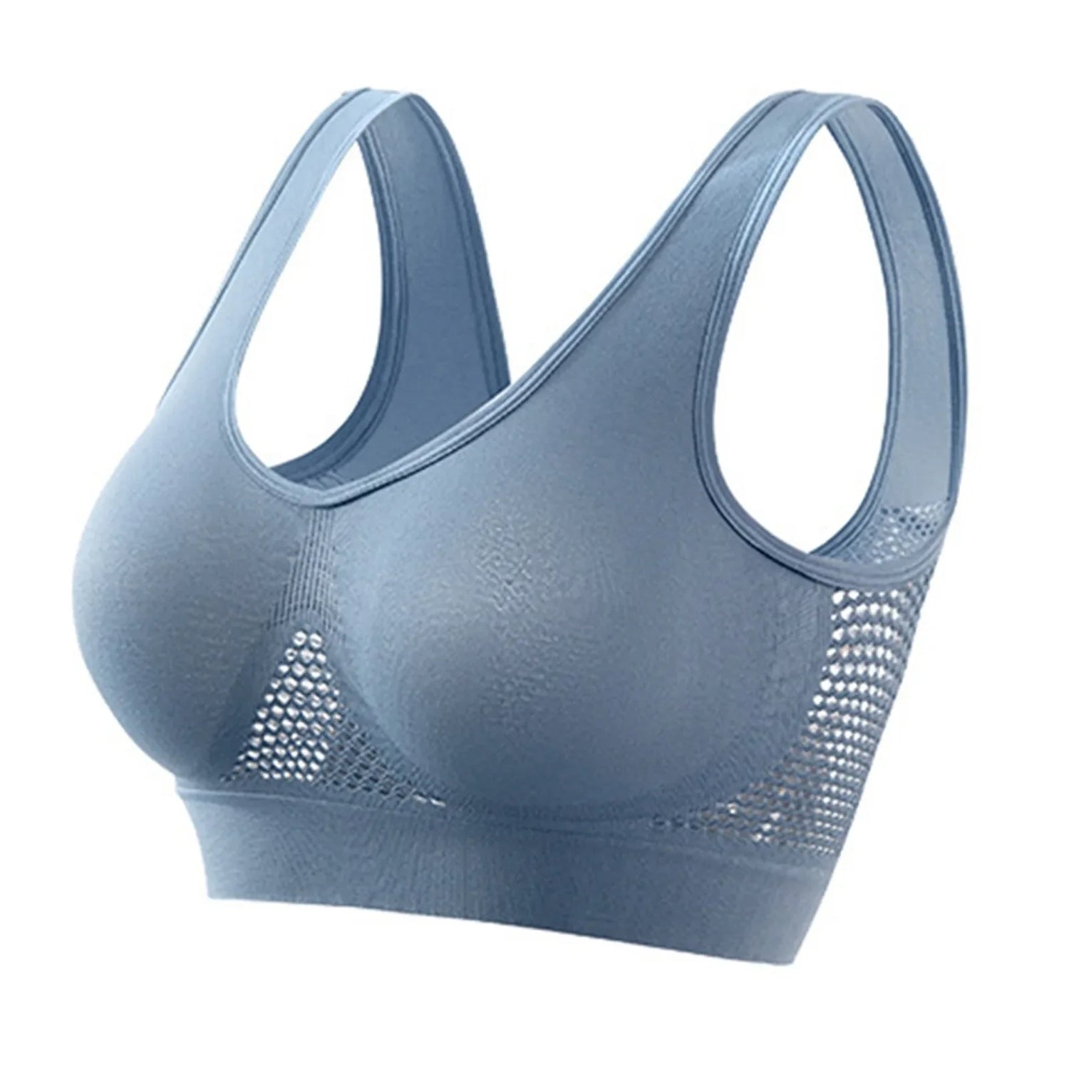 Women Anti-sagging Yoga Sports Bra High-Impact Fitness Tank Top Pi-Mart