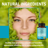 Collagen Capsules - Supports Healthy Cell Growth, for Skin Health, Antioxidant, Anti-aging, Reduce Wrinkles - Vegan Supplement Roksy
