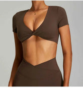 Sexy Backless Yoga Crop Top for Women THRIXINE