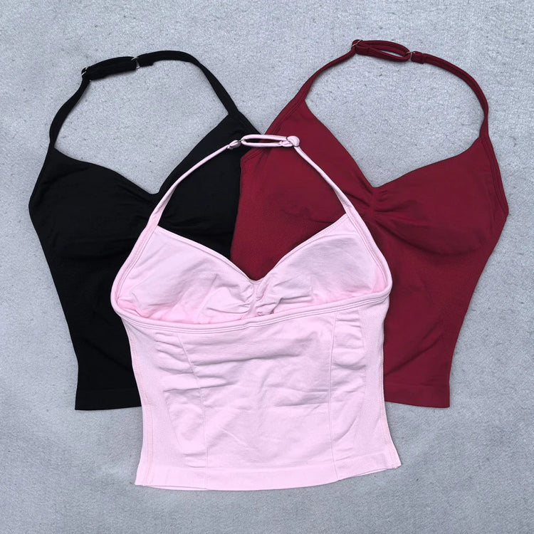 Adjustable Open Back Yoga Top Moisture Wicking Gym Tank Pi-Mart