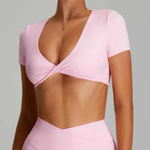 Sexy Backless Yoga Crop Top for Women THRIXINE
