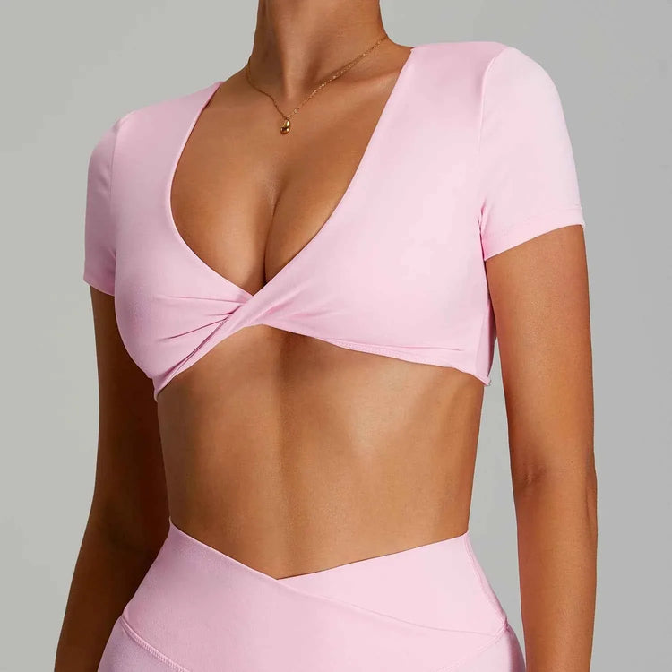 Sexy Backless Yoga Crop Top for Women THRIXINE