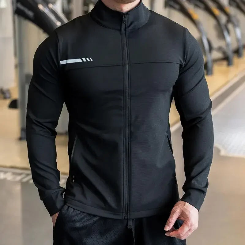 Men's High-Quality Zipped Sport Jacket | Gym, Running & Outdoor Training 24 Hour Sport