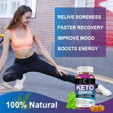 GPGP GreenPeople 60PCS Keto Gummies Keto Gummy Supplement Help For Weight Loss For Women And Men - Cleanse - Detox Roksy