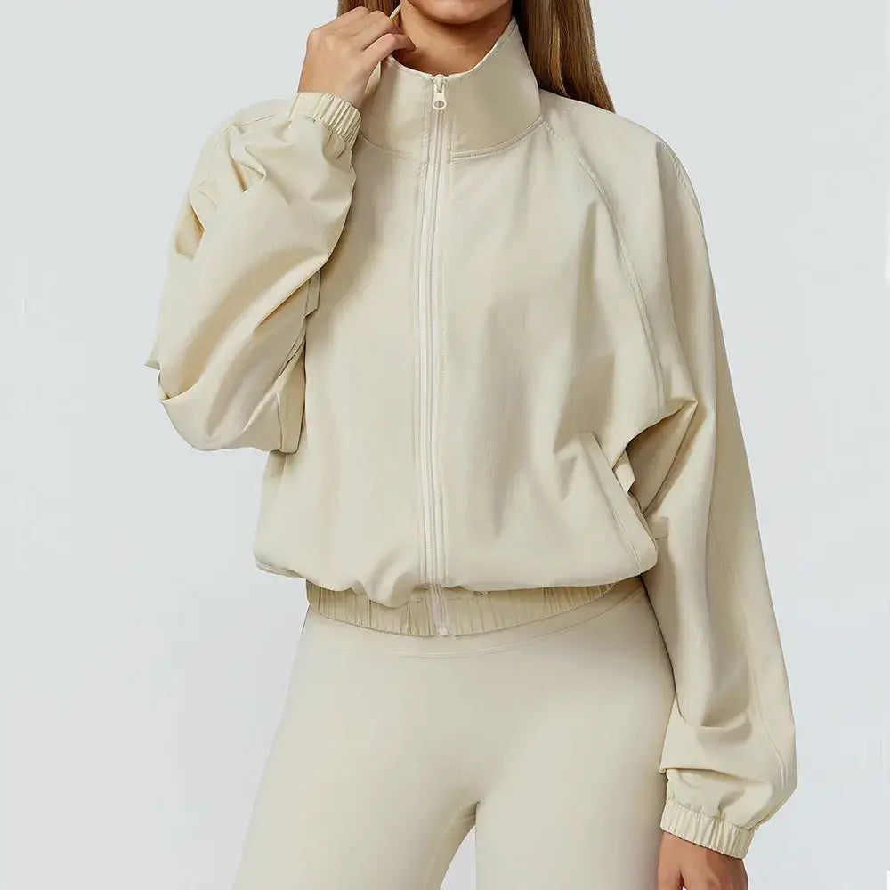 Gym & Fitness Jacket: Long Sleeve Yoga Top with Pockets 24 Hour Sport