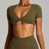 Sexy Backless Yoga Crop Top for Women THRIXINE