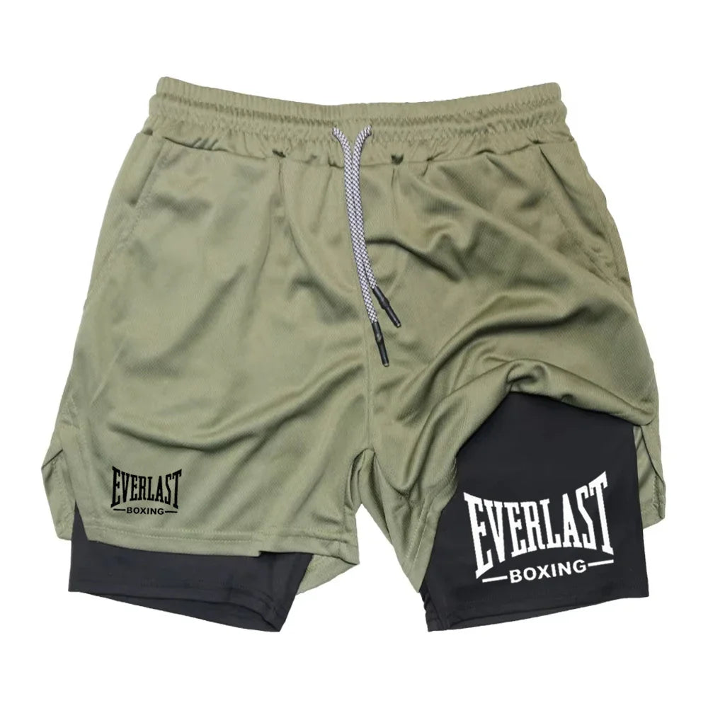 Everlast Double Layer Compression Shorts for Fitness and Basketball Pi-Mart