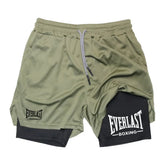 Everlast Double Layer Compression Shorts for Fitness and Basketball Pi-Mart