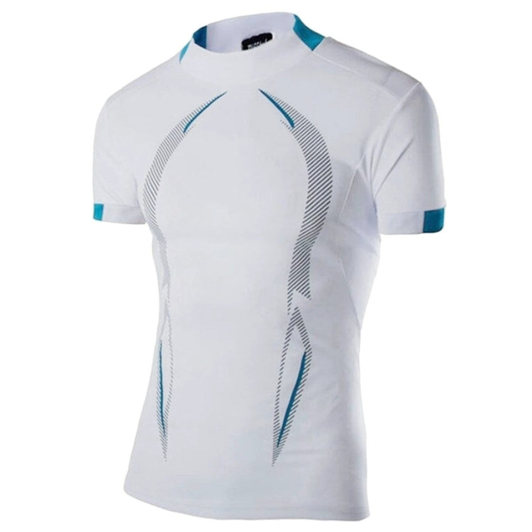 New Summer Gym Breathable T Shirt Men Quick Drying Jogging TShirt Men Training Tees Fitness Tops Running T-shirt MANDOTOS