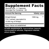 Shilajit Supplements - Enhance Nutrient Absorption and Promote Detoxification, Relieve Stress - 120 Capsules Roksy