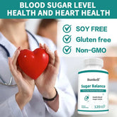 Sugar Balance Supplement - Supports Cardiovascular and Heart Health, Non-GMO, Gluten-Free, with Vitamin C, Berberine HCl Roksy