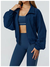 Gym & Fitness Jacket: Long Sleeve Yoga Top with Pockets 24 Hour Sport