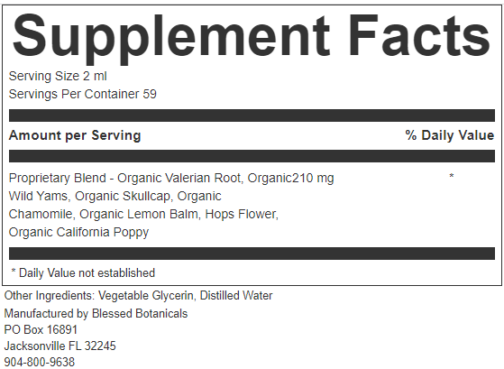 Organic Sleepy Time Blessed Botanicals
