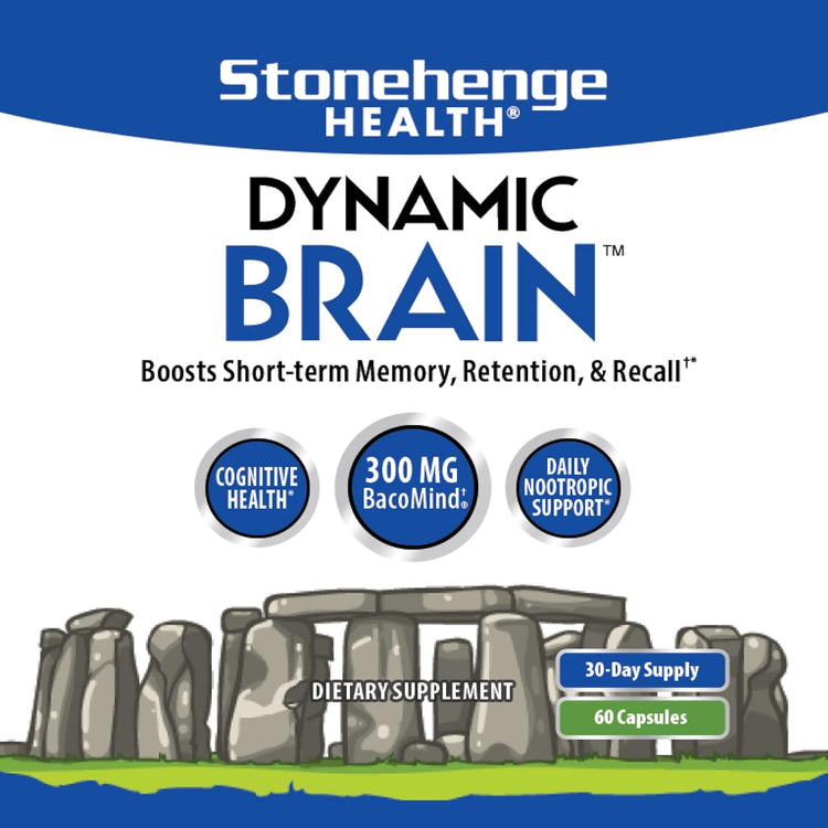 Stonehenge Health Dynamic Brain – Advanced Nootropic Supplement for Memory, Focus &amp; Clarity( Pack of 2) Ballimart