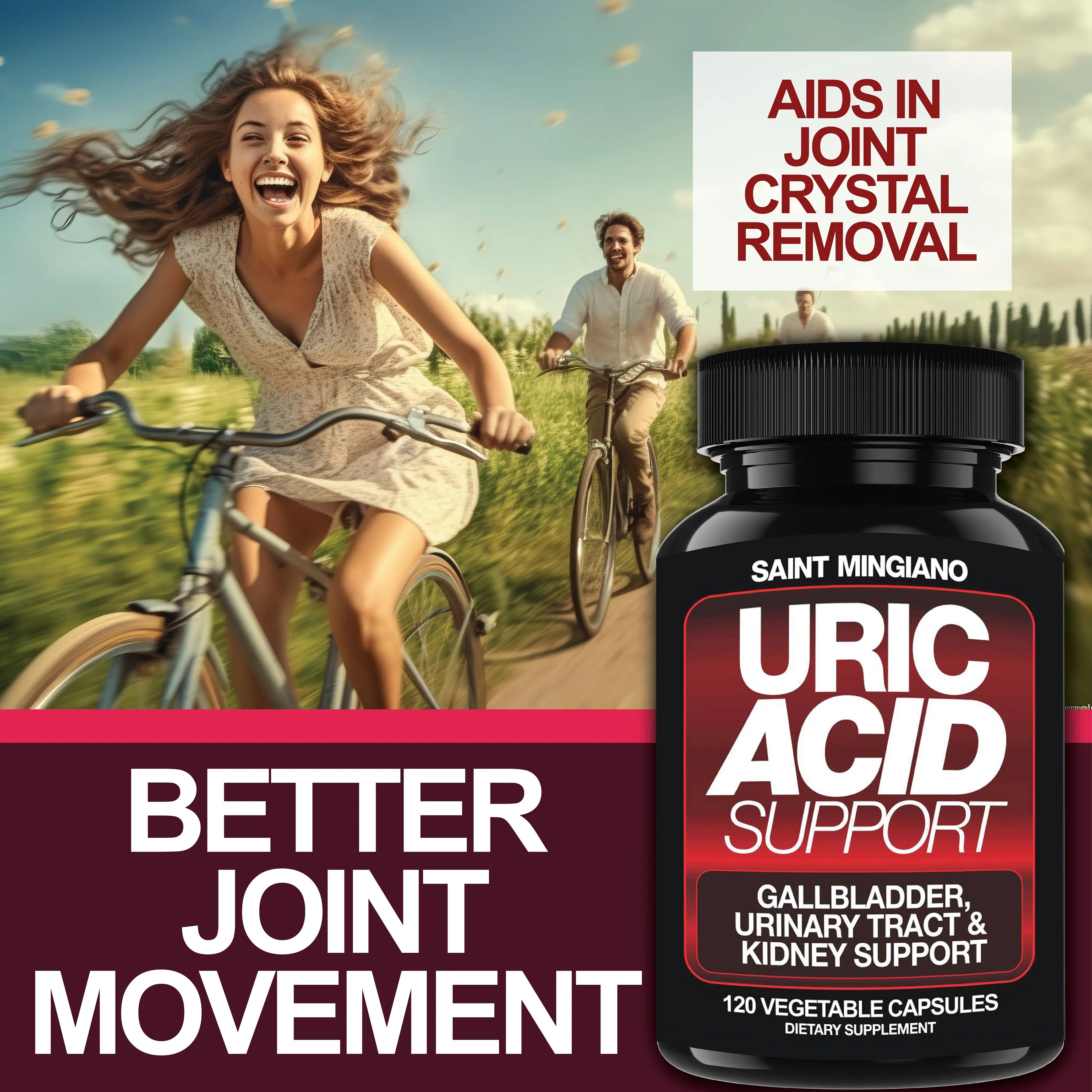 Uric Acid Support – 120 Capsules Saint Mingiano - Supplements & Wellness Dedicated to Holistic Health
