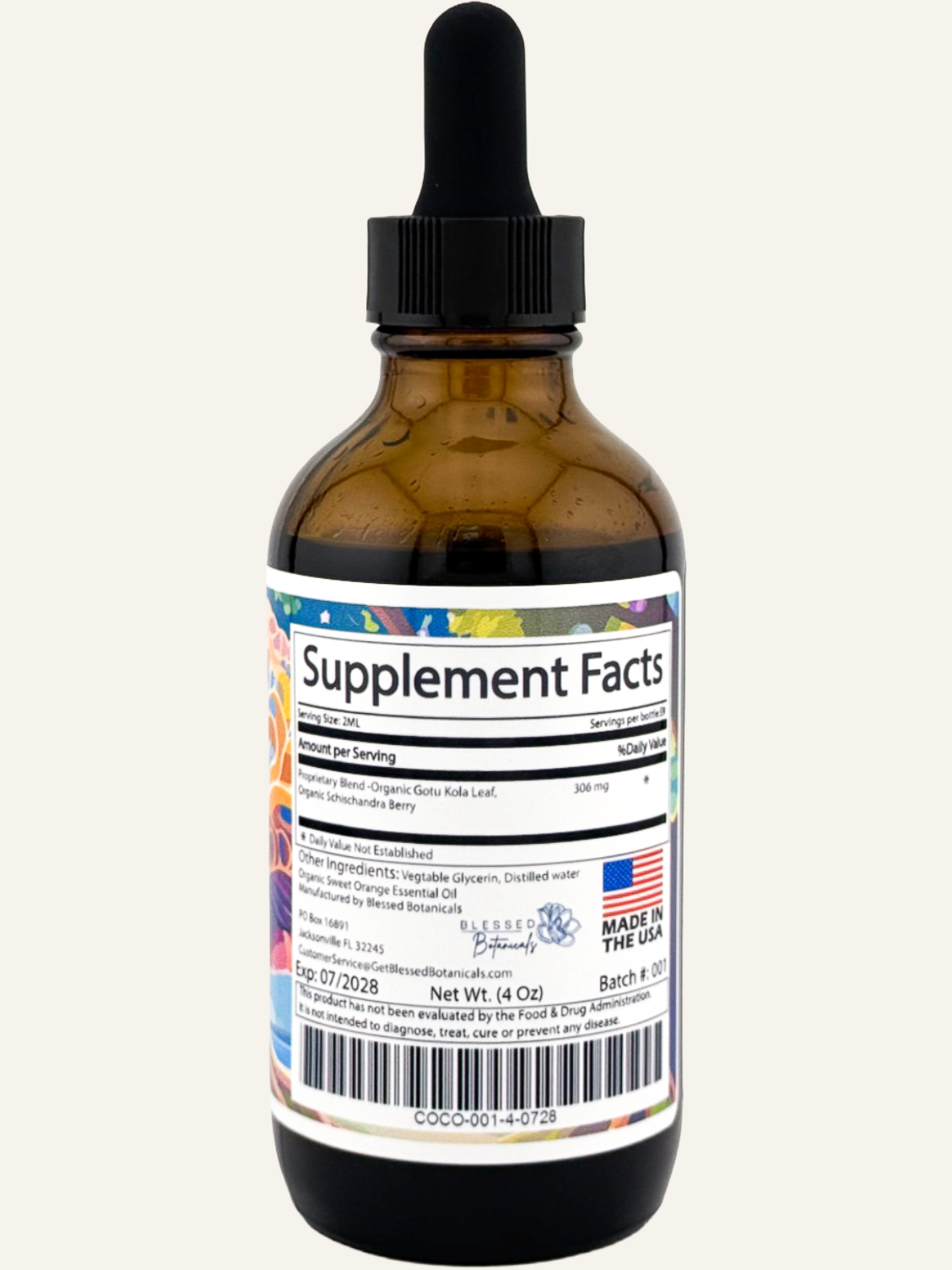Organic Cortisol Control Blessed Botanicals