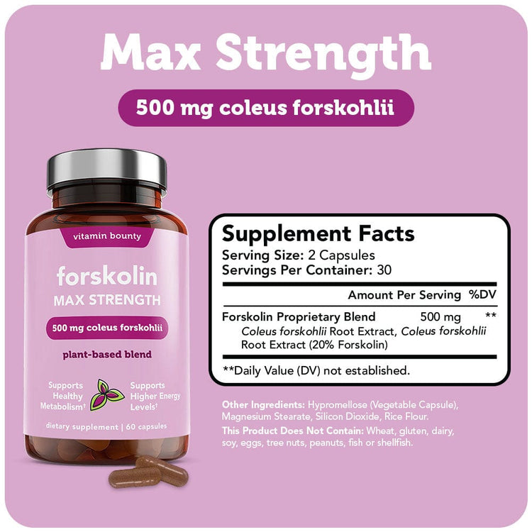 Forskolin Max Strength Vitamin Bounty