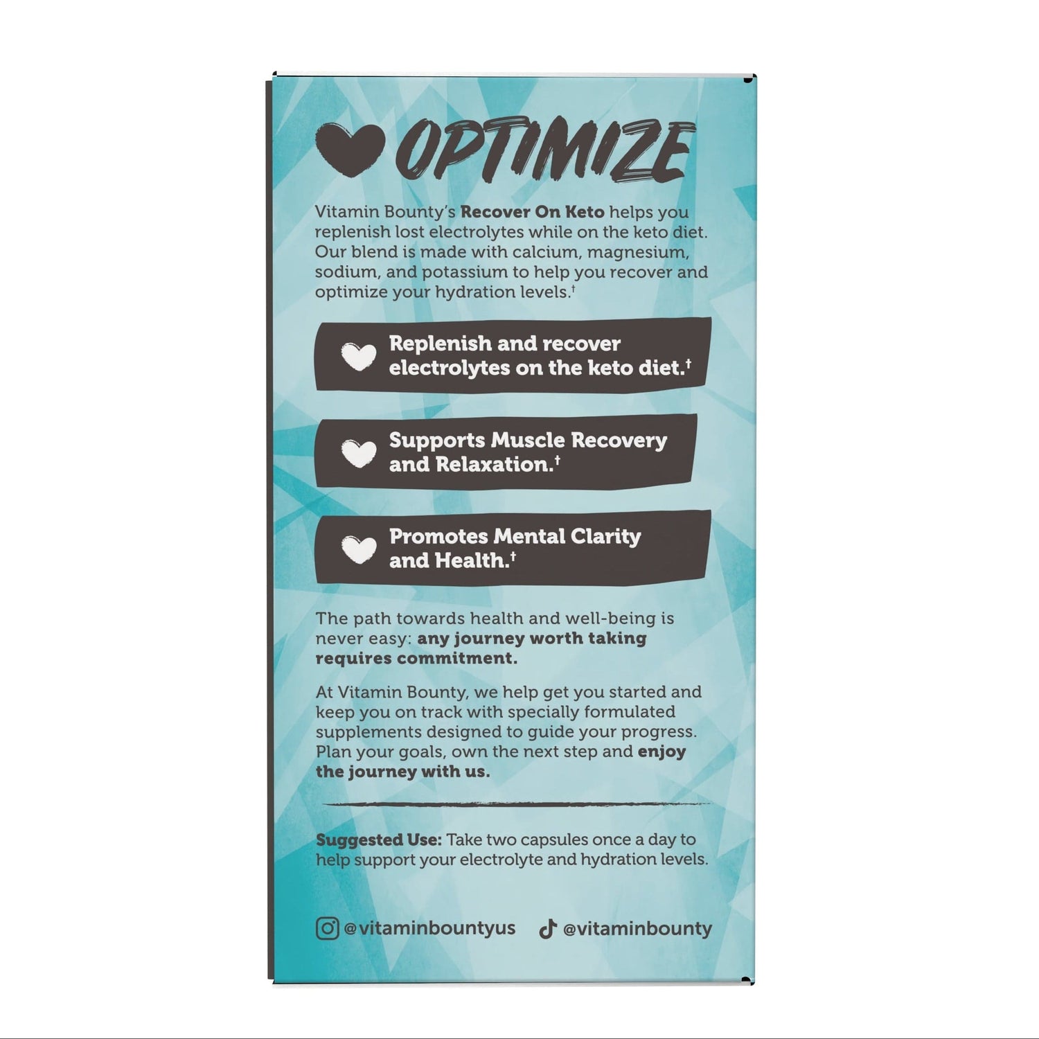 Recover On Keto - Electrolyte Capsules Vitamin Bounty
