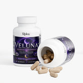 Veluna Advanced Sleep Formula | Melatonin GABA Valerian Chamomile L-Tryptophan | Restful Sleep Support | 60 Capsules Roksy
