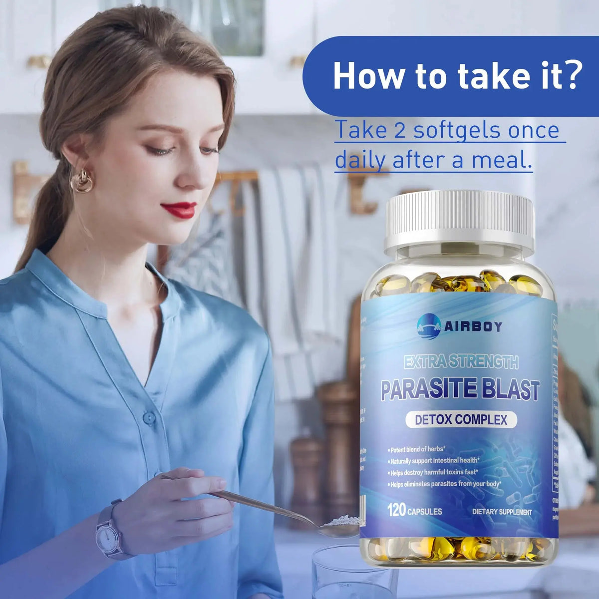 Extra Strength Parasite Detox Cleanse 120 Capsules Roksy