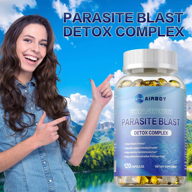 Extra Strength Parasite Detox Cleanse 120 Capsules Roksy