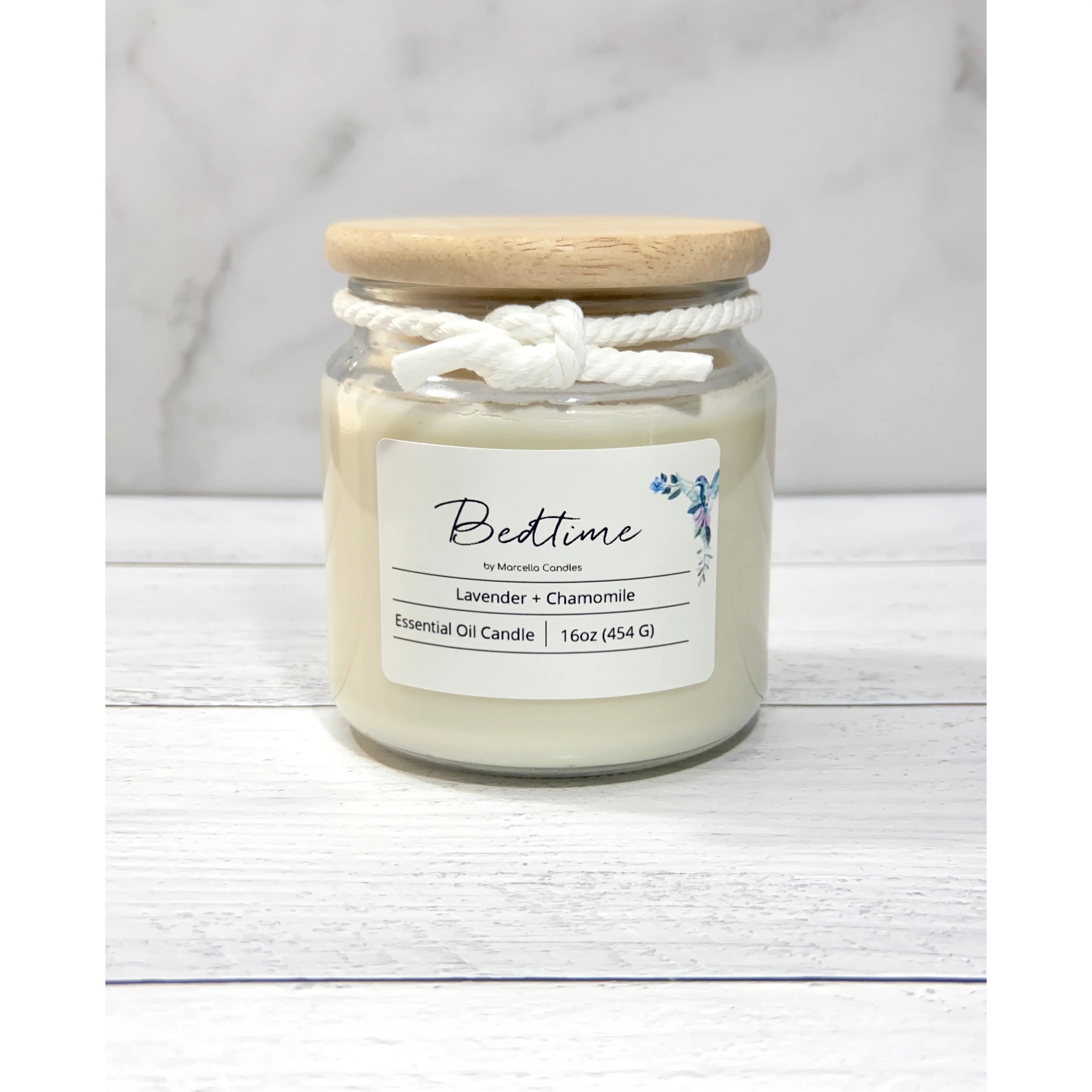 Bedtime Lavender + Chamomile Aromatherapy Candle Marcella Candles