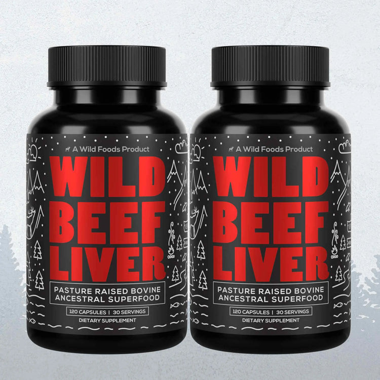 Grass-Fed Beef Liver Capsules, 30 servings – Vitality & Immune Boost from Ancestral Nutrition Wild Foods