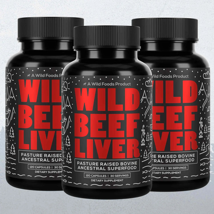 Grass-Fed Beef Liver Capsules, 30 servings – Vitality & Immune Boost from Ancestral Nutrition Wild Foods