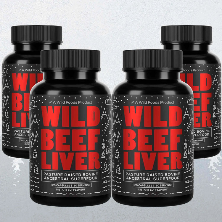Grass-Fed Beef Liver Capsules, 30 servings – Vitality & Immune Boost from Ancestral Nutrition Wild Foods