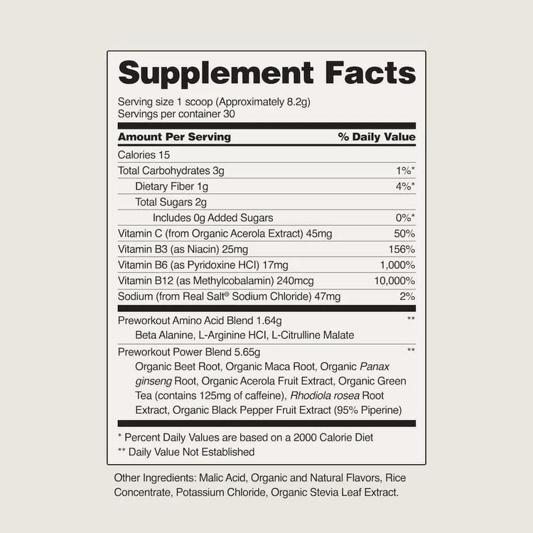 Nitric Oxide Organic Beets Pre-Workout Snap Supplements