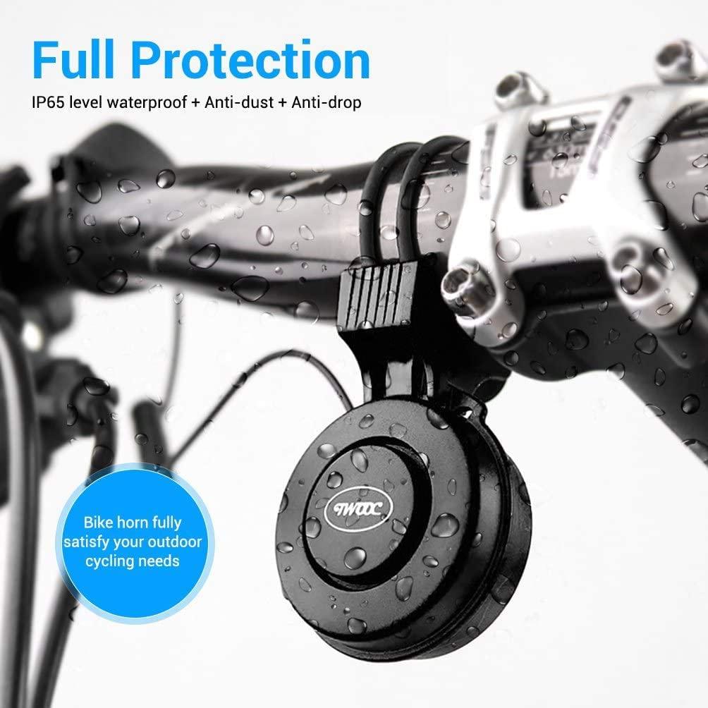 Bike Bell Charging Speaker USB Recharged Mini Electric Bike Horn 4 Modes Cycling Electric Bicycle Accessories For Scooter Electric Bike Horn Cycling Bicycle Scooter Horn Battery Waterproof Bicycle Accessories For Kid Stevvex