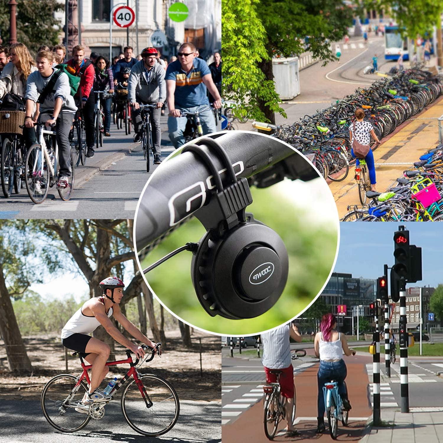 Bike Bell Charging Speaker USB Recharged Mini Electric Bike Horn 4 Modes Cycling Electric Bicycle Accessories For Scooter Electric Bike Horn Cycling Bicycle Scooter Horn Battery Waterproof Bicycle Accessories For Kid Stevvex
