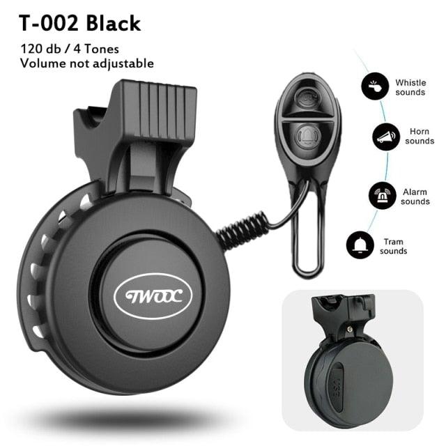 Bike Bell Charging Speaker USB Recharged Mini Electric Bike Horn 4 Modes Cycling Electric Bicycle Accessories For Scooter Electric Bike Horn Cycling Bicycle Scooter Horn Battery Waterproof Bicycle Accessories For Kid Stevvex