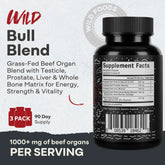 Bull Blend, 30 servings – Natural Male Hormone & Energy Support Wild Foods