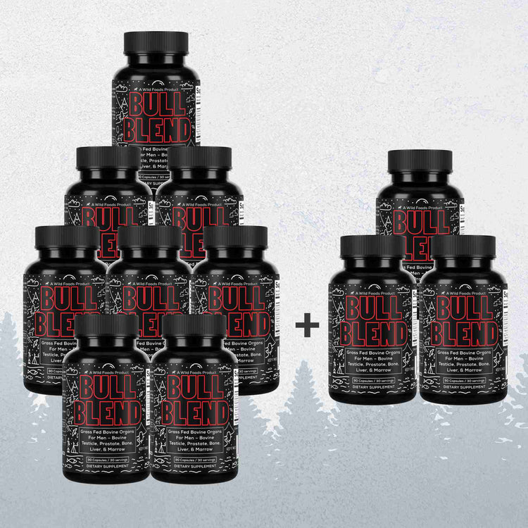 Bull Blend, 30 servings – Natural Male Hormone & Energy Support Wild Foods