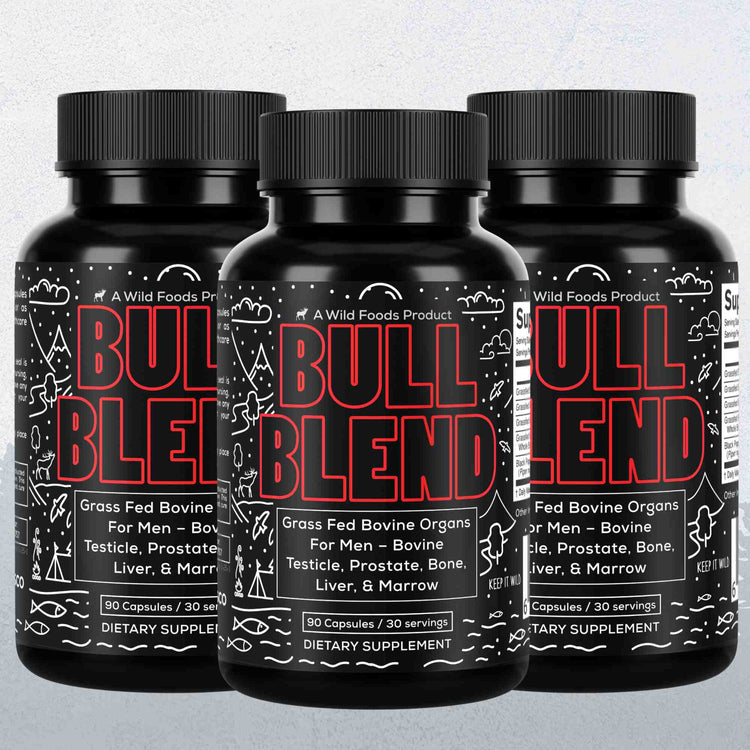 Bull Blend, 30 servings – Natural Male Hormone & Energy Support Wild Foods